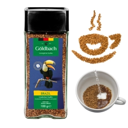 Kawa rozpuszczalna Goldbach Brazil 100g słoik – aromatyczna kawa inspirowana brazylijskimi ziarnami
